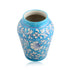 Blue Pottery Decorative Handi Vase—Cyan Blue