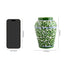 Blue Pottery Decorative Handi Vase—Green