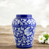 Blue Pottery Decorative Handi Vase—Royal Blue