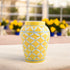 Blue Pottery Decorative Handi Vase—Yellow