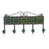Blue Pottery Decorative Key Holder—Green—5 Hooks