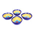 Blue Pottery Diyas - Set of 4 - Blue