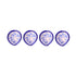 Blue Pottery Diyas - Set of 4 - Blue