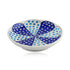 Blue Pottery Dotted Pattern Decorative Plate—White and Blue—6”