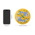 Blue Pottery Fish Pattern Decorative Plate—Yellow —6”