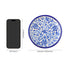 Blue Pottery Floral Pattern Decorative Plate—Blue and White—8”