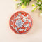 Blue Pottery Floral Pattern Decorative Plate—Red—6”