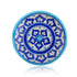 Blue Pottery Floral Pattern Decorative Plate—Blue—6”