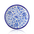 Blue Pottery Floral Pattern Decorative Plate—Blue and White—8”