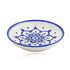 Blue Pottery Floral Pattern Decorative Plate—Cyan Blue—8”