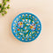 Blue Pottery Floral Pattern Decorative Plate—Turquoise—6”