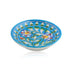 Blue Pottery Floral Pattern Decorative Plate—Turquoise—6”