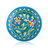 Blue Pottery Floral Pattern Decorative Plate—Turquoise—6”