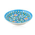 Blue Pottery Floral Pattern Decorative Plate—Turquoise—8”