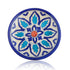 Blue Pottery Floral Pattern Decorative Plate—White & Blue—6”