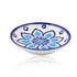 Blue Pottery Floral Pattern Decorative Plate—White & Blue—8”