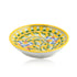 Blue Pottery Floral Pattern Decorative Plate—Yellow—6”