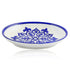 Blue Pottery Floral Pattern Decorative Rice Plate—Blue