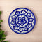 Blue Pottery Floral Pattern Decorative Plate—Cobalt Blue—6”