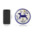 Blue Pottery Floral Pattern Decorative Plate—White and Blue—6”