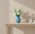 Blue Pottery Flower Vase - Sky Blue