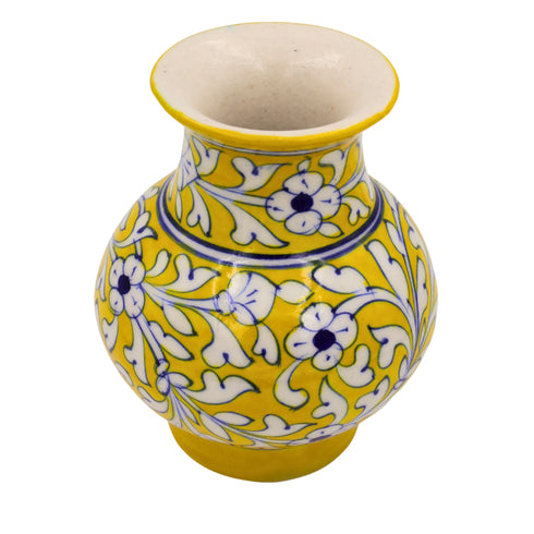 Blue Pottery Flower Vase