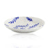 Blue Pottery Foliage Pattern Decorative Rice Plate—White