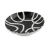 Blue Pottery Geometric Pattern Decorative Plate—Black & White—6”