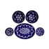 Blue Pottery Lotus Collection - Elegant 3-Piece Serving Set