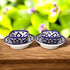 Blue Pottery Mandala Dining Set - Elegant 2-Piece Serving Collection