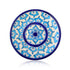 Blue Pottery Mandala Inspired Pattern Decorative Plate—Cyan & Deep Blue—8”
