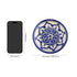 Blue Pottery Mandala Inspired Pattern Decorative Plate—White & Blue—6”