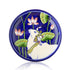 Blue Pottery Nandi Bull Inspired Decorative Plate—Deep Blue—8”