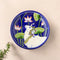Blue Pottery Nandi Bull Inspired Decorative Plate—Deep Blue—8”