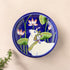 Blue Pottery Nandi Bull Inspired Decorative Plate—Deep Blue—8”