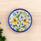 Blue Pottery Nature Inspired Pattern Decorative Plate—Multicoloured—6”