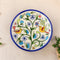 Blue Pottery Nature Inspired Pattern Decorative Plate—Multicoloured—8”ss