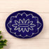 Blue Pottery Oval Decorative Plate - Blue