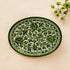 Blue Pottery Oval Plate - Green