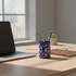 Blue Pottery Pen Holder - Blue