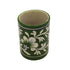 Blue Pottery Pen Holder - Green