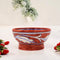 Blue Pottery Round Bowl - Maroon