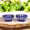 Blue Pottery Royal Blue Floral Bowls—Set of 2