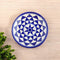 Blue Pottery Star Pattern Decorative Plate—White and Blue —6”