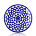 Blue Pottery Star Pattern Decorative Plate—White and Blue —8”