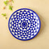 Blue Pottery Star Pattern Decorative Plate—White and Blue —8”