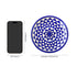 Blue Pottery Star Pattern Decorative Plate—White and Blue —8”