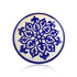 Blue Pottery Traditional Pattern Decorative Plate—Cobalt Blue & White—8”