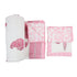 Blush Pink Paisley Quilted Bed Cover and Pillow Cover – Hand Block Print