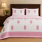 Blush Pink Paisley Quilted Bed Cover and Pillow Cover – Hand Block Print